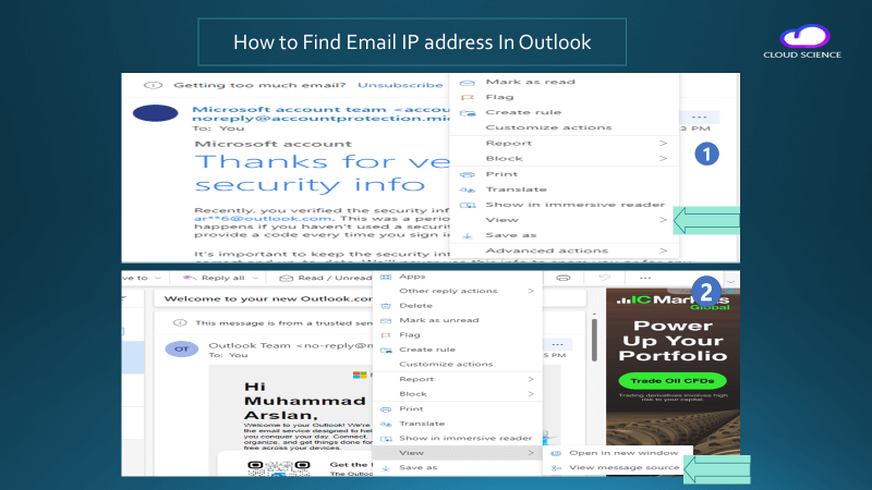 outlook ip address finder