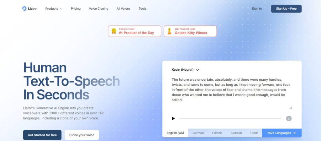 Listnr.AI - Text to Speech App
