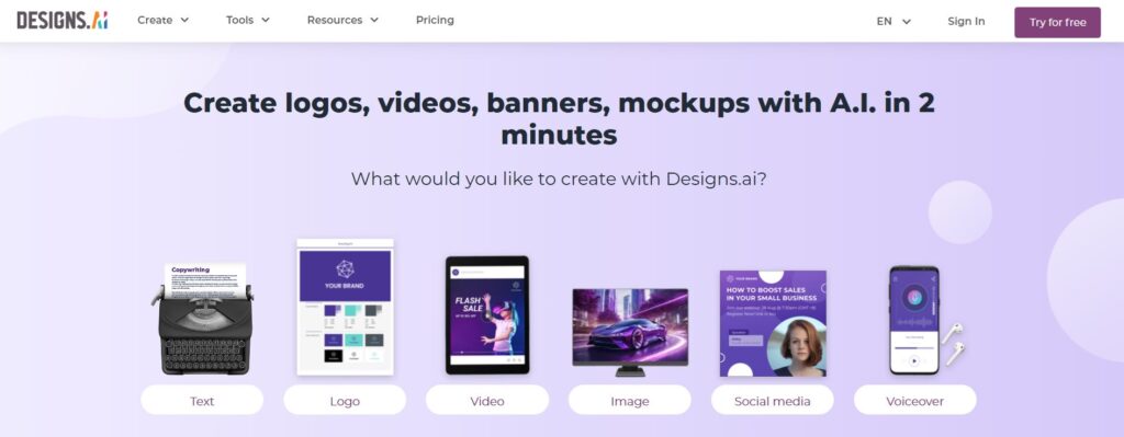 Designs - Best Text To Video AI app