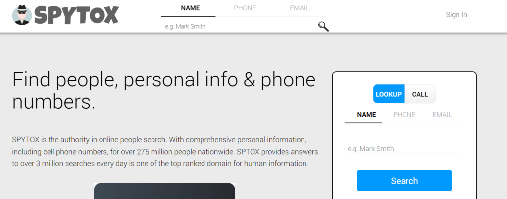 Spytox-find a telephone number uk free