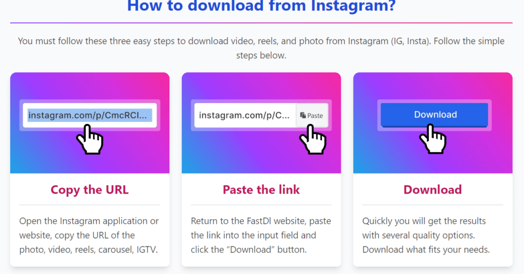 How to download from istagram