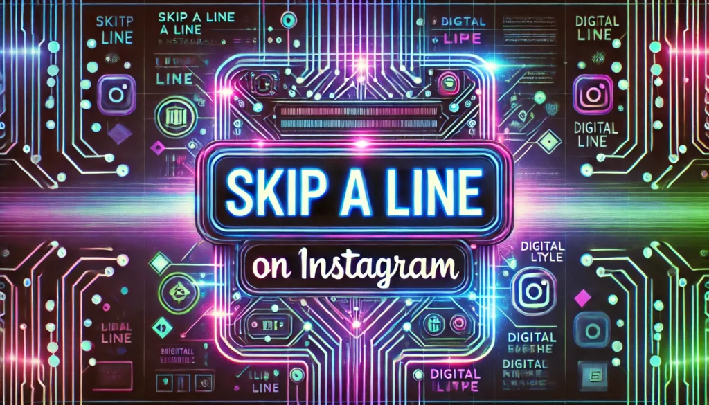 How to Skip a Line on Instagram