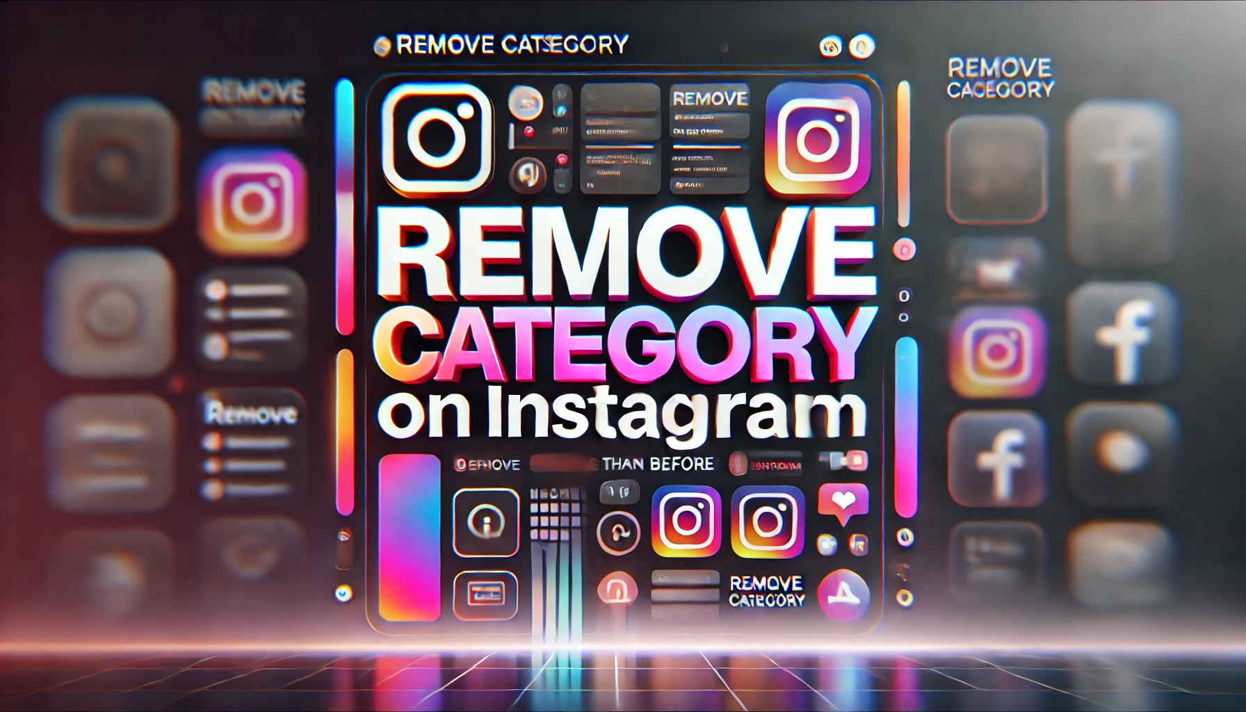 How to remove category on Instagram